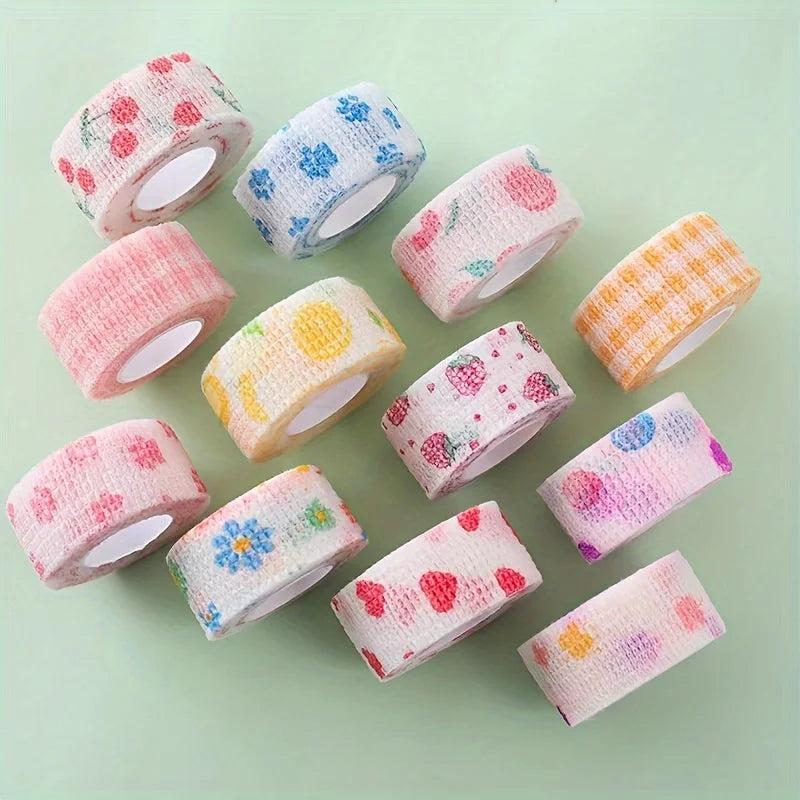 12/20/30pcs Colorful Non-Woven Elastic Self-Adhesive Finger Protection