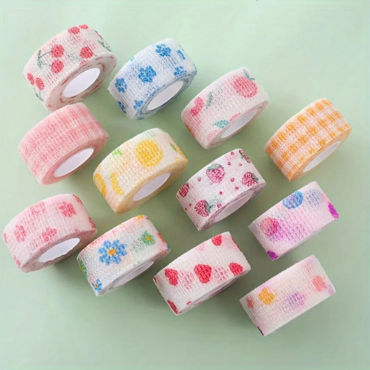 12/20/30pcs Colorful Non-Woven Elastic Self-Adhesive Finger Protection