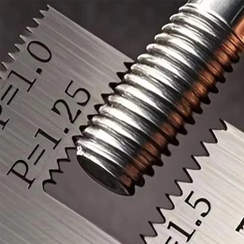 Thread Pitch Gauge Measurement Ruler High Accuracy Stainless steel for