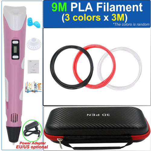 Children's 3D Pen 3D Drawing Printing Pen with LCD Screen Power