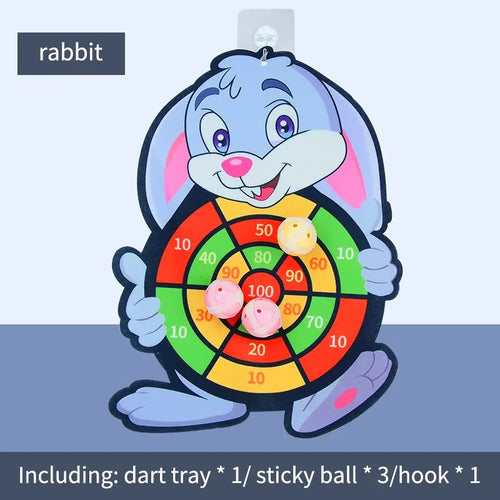 Animal Dart Board for Kids with Sticky Balls.Indoor Outdoor Sport