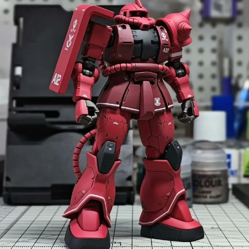 Hg 1/144 GTO Zaku Of The Red Comet Assembly Model Kit  Action Figure