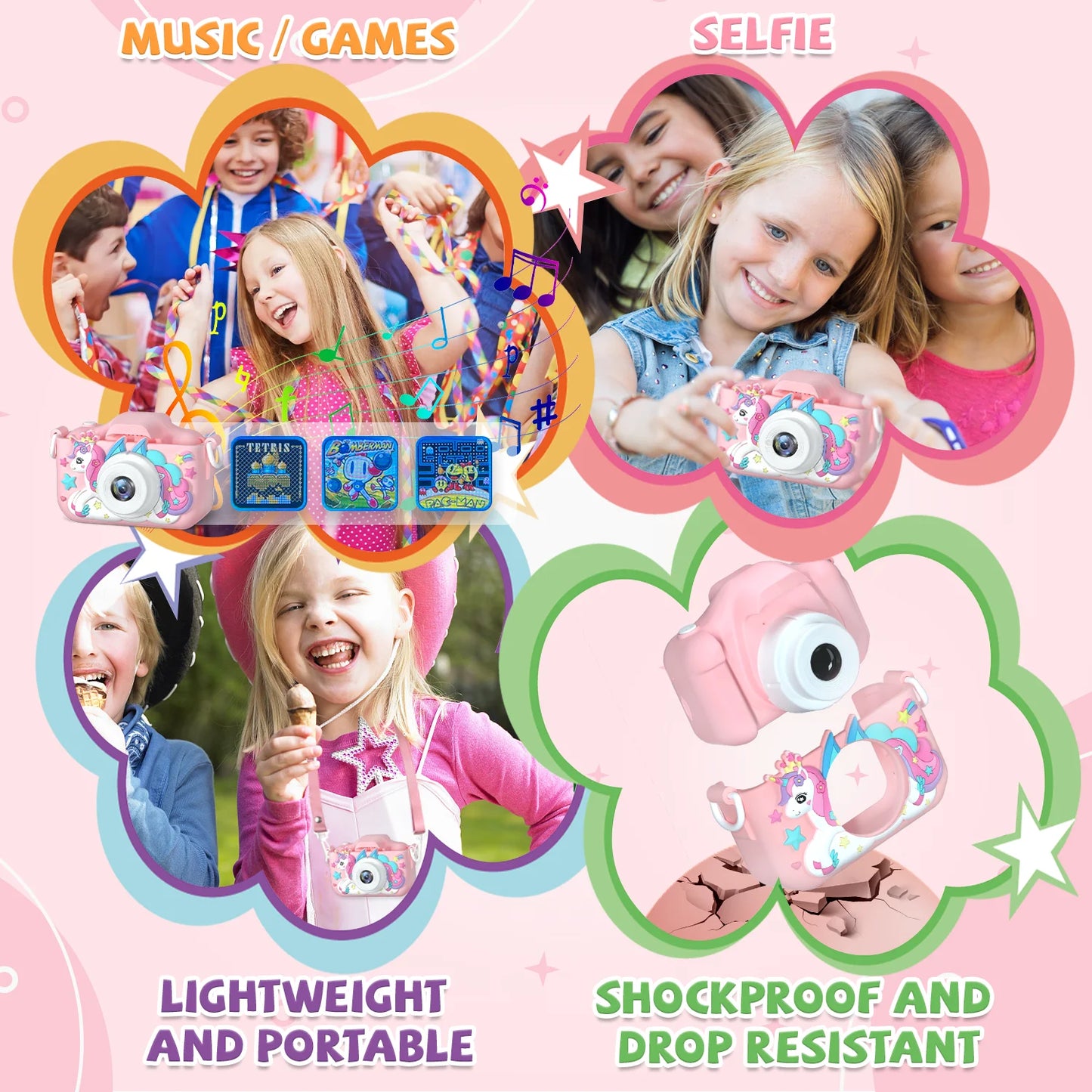 Children Camera 1080P HD Toddler Digital Video Camera 2.0-inch Kids