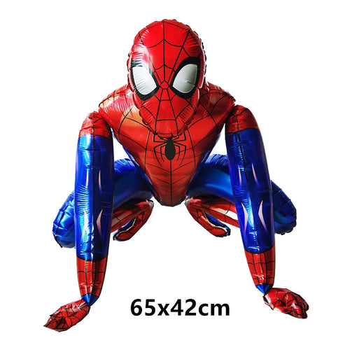 65x42cm Big 3D Spiderman Iron Man Balloons Standing Aluminum Foil