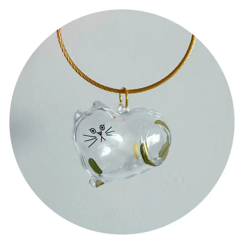 Pet Hair Memorial Resin Storage Capsule Creative Cat/Dog Hair Pendant