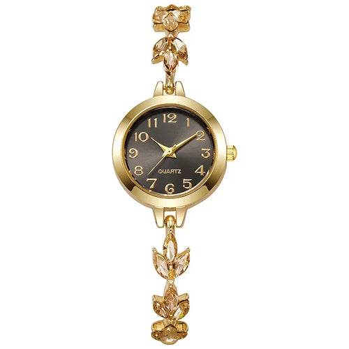 Elegant Women Watches Luxury Rhinestone Bracelet Bracelet Quartz Watch