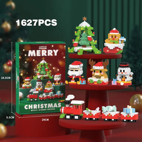 Christmas Gifts Micro Building Block Series Santa Claus Reindeer