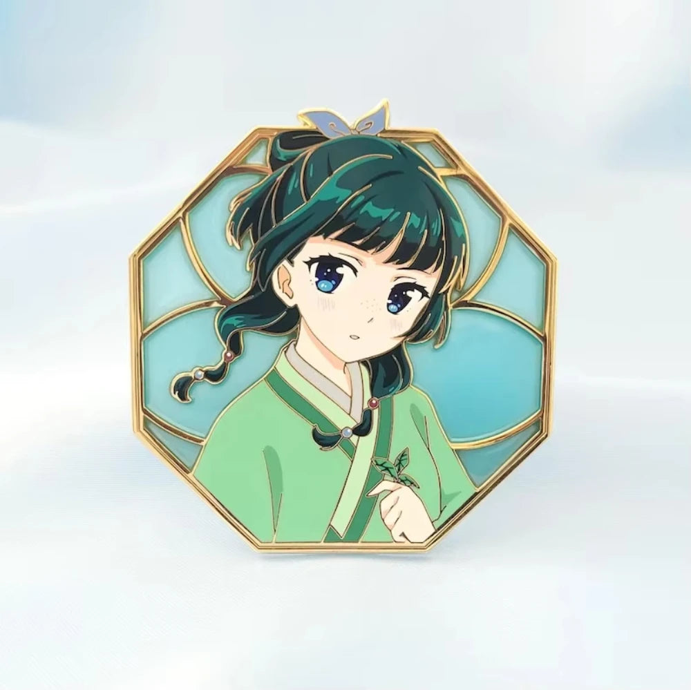 Fashion Maomao Enamel Pin Anime Character Cute Expression Lapel Pin