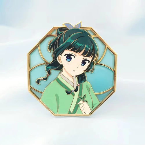 Fashion Maomao Enamel Pin Anime Character Cute Expression Lapel Pin