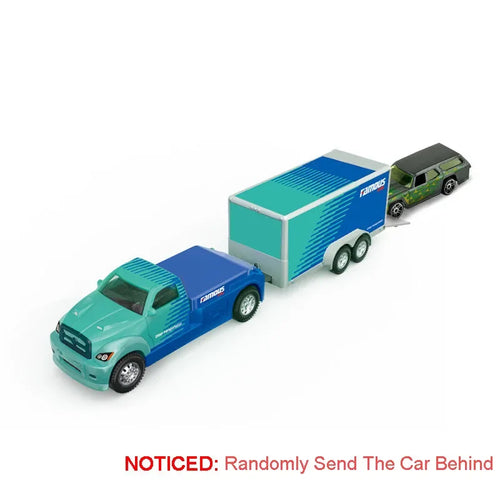 Scale 1:64 Container Alloy Trailer Model Toy Car Diecast Metal Movable
