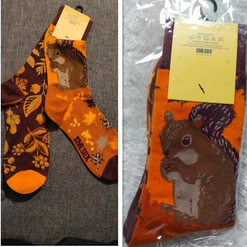 1 Pair Man Women Sock Original AB Tide Socks Colorful Cat Dog Koala