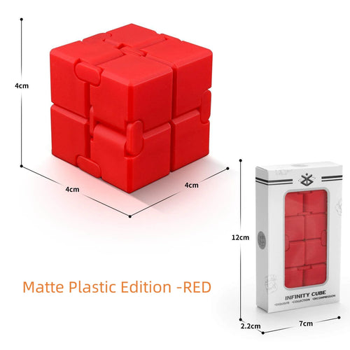 Alloy&Plastic Infinity Cube Fidget Toy Ultra-Durable Sensory Stress