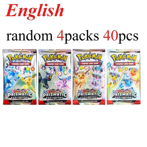 40 Pcs Pokemon Card Prismatic 151 Evolutions English Booster Battle