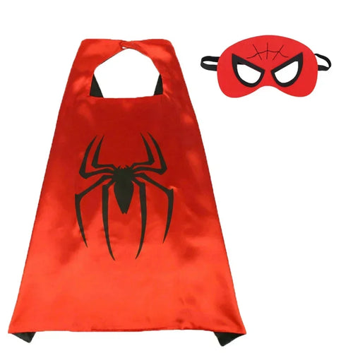 Disney Marvel Masquerade Mask Cape Cloak Anime Spider Man Batman Cloak