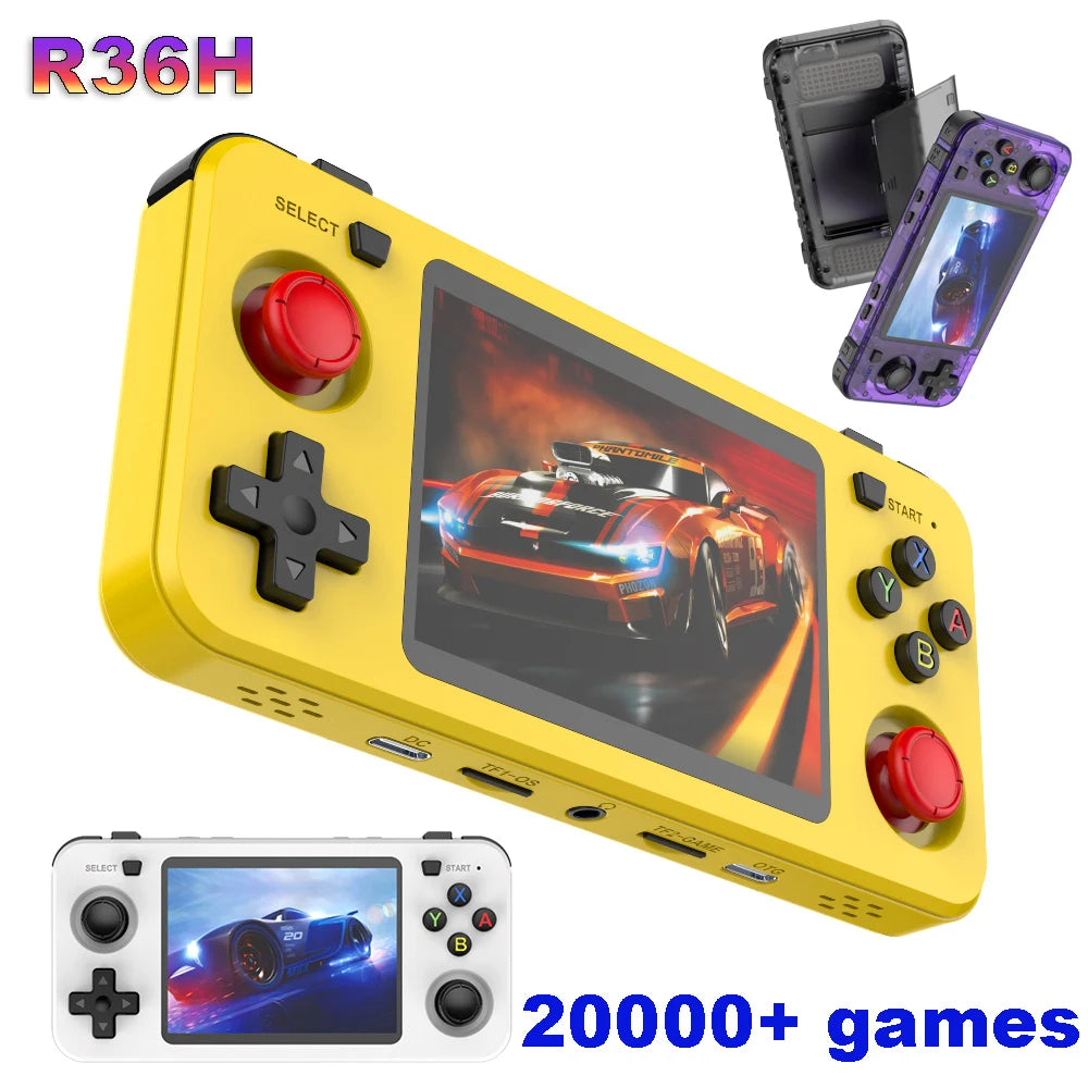 R36H ARKOS Retro Handheld Game Console Portable 64G 128G Pocket Video