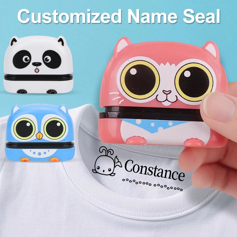 ‌Personalized Baby Name Stamp Set - Custom Waterproof Ink Seal for