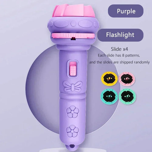 Flashlight Projector Torch Lamp Toy Cute Cartoon Creativity Toy Torch