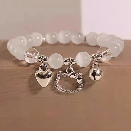 New Simple Beads Crystal Bracelet For Women Girls Korean ins Flower