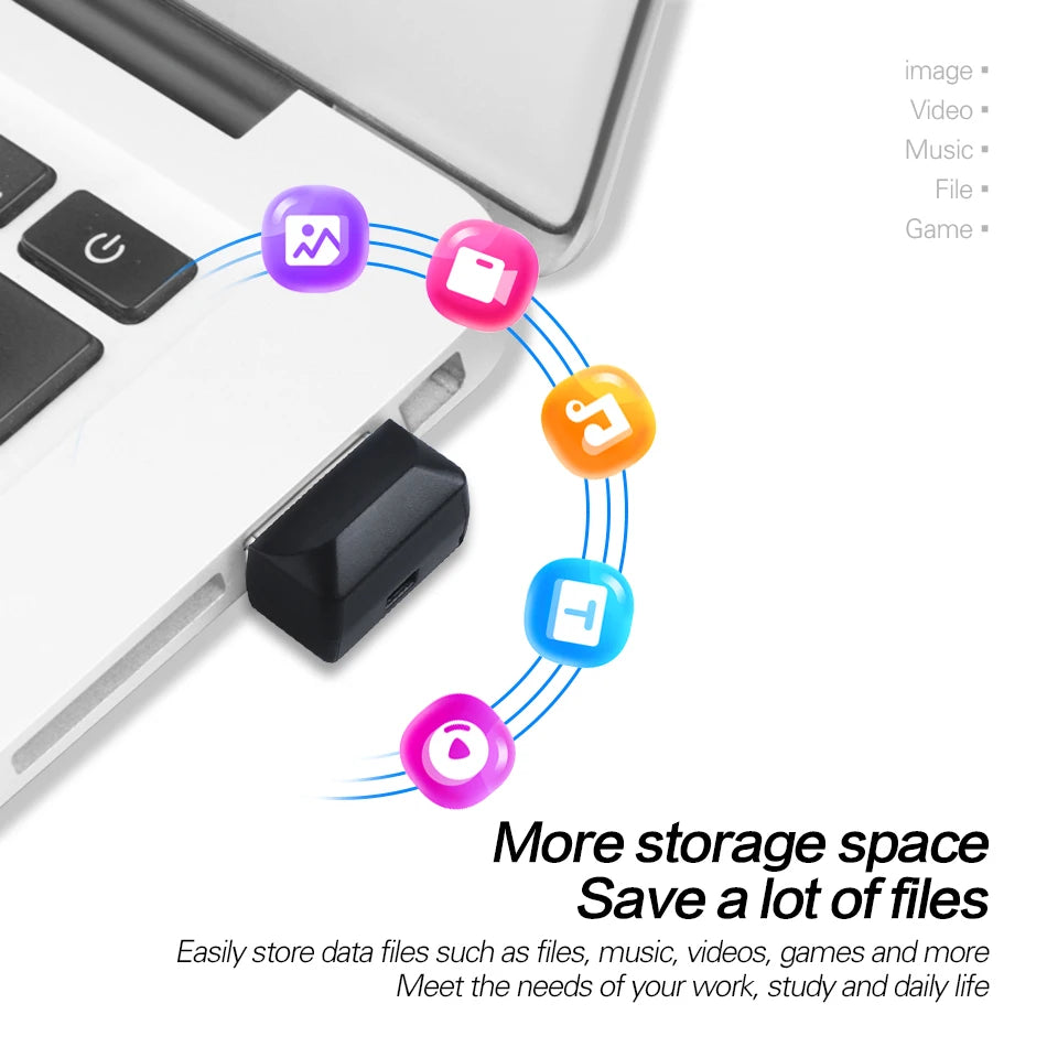 WANSENDA Super Mini USB Flash Drive Waterproof Pendrive 64GB 32GB 16GB