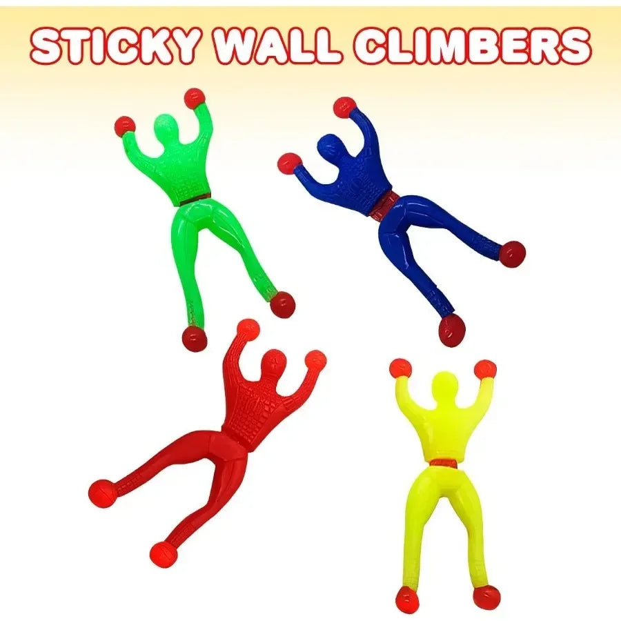 10/100Pcs Novelty Sticky Wall Climbing Climber Men Kids Boy Birthday