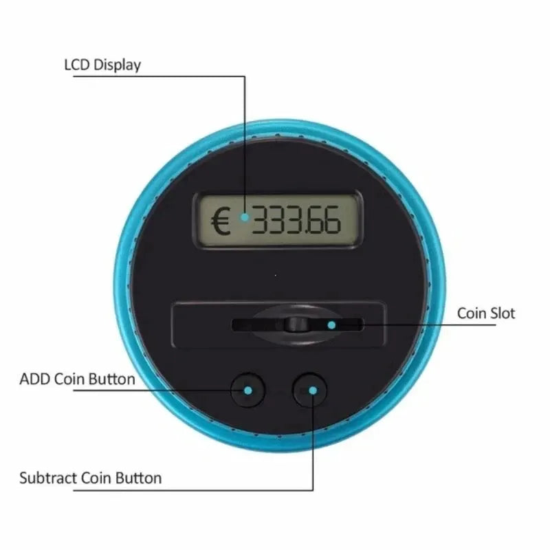 1PC Electronic Piggy Bank Counter Coin Digital LCD Counting Coin Money