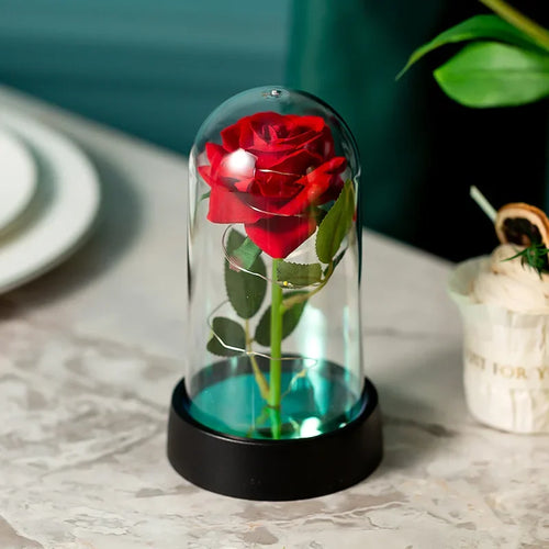 Wedding Birthday Valentine Day Gift Eternal Rose Flower Colorful