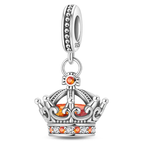 Classic Silver Plated Lotus Guardian Angel Heart-Shaped Zircon Charms