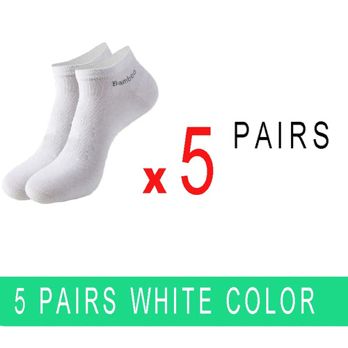 5/10/15/20 Pairs Bamboo Fiber Ankle Socks Men‘s And Women Soft and