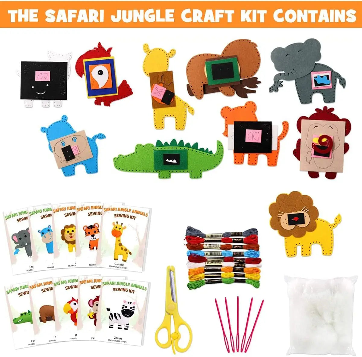 Woodland Animals Craft Kit Forest Creatures DIY Sewing Felt Plush