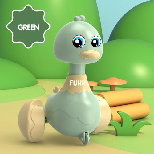 Baby Toy Swing Duck Toy Cartoon Press Vehicles Glide Animal Inertia