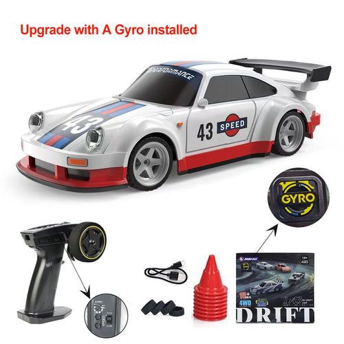 Upgraded Gyro 1/43 RC Drifting Car Racing RTR 4WD High Speed Radio