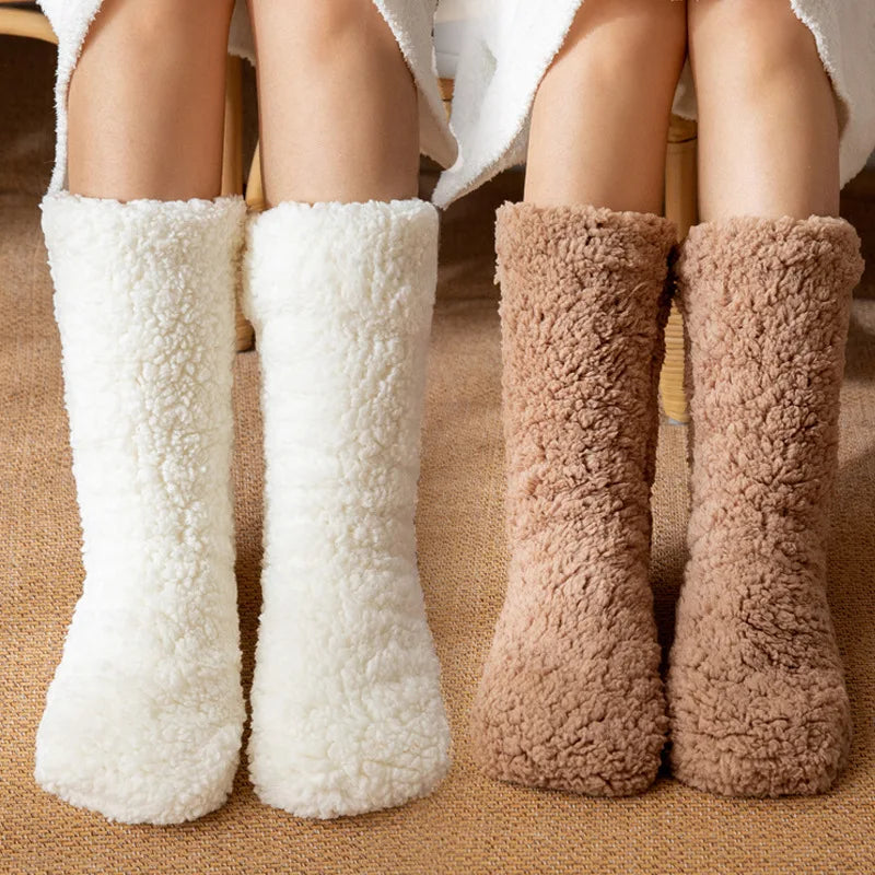 Thickened Thermal Socks Women Winter Warm Home Soft Thickened Plus