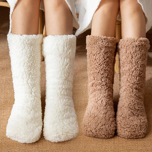 Thickened Thermal Socks Women Winter Warm Home Soft Thickened Plus