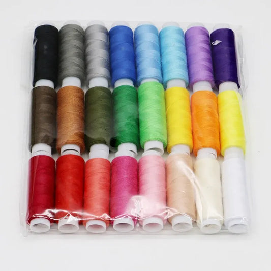 24 Colour Polyester Machine Embroidery Sewing Threads Hand Sewing