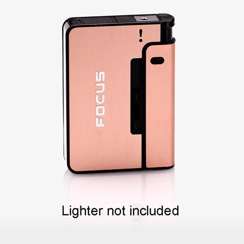 Portable Automatic Cigarette Case Metal Cigarette Holder Box for 10pcs