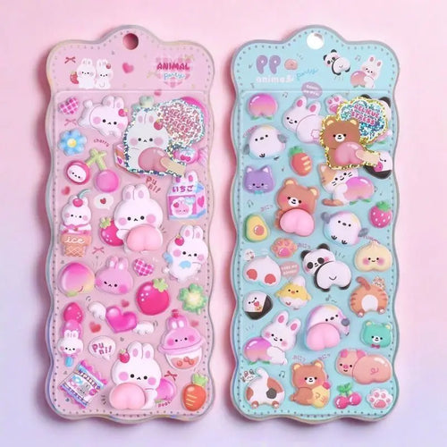 Cute Bunny Stereo Foam Stickers  Self-Adhesive Stickers for