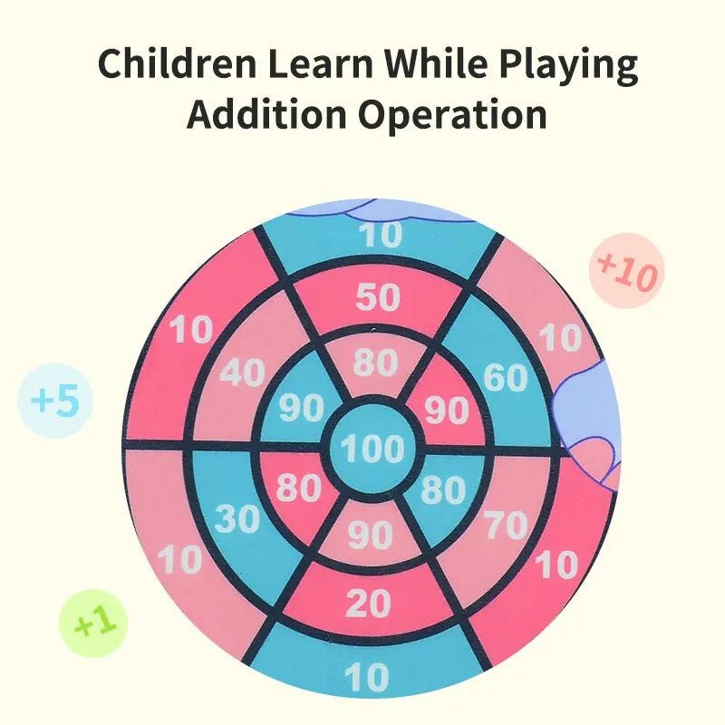 Animal Dart Board for Kids with Sticky Balls.Indoor Outdoor Sport