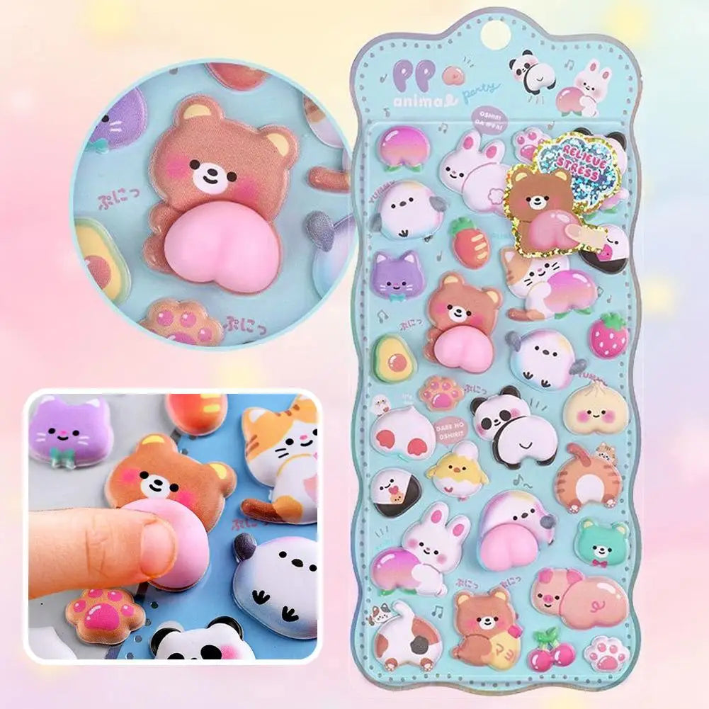 Kawaii Cartoon Soft Cute Little Rabbit 3D Pinching Relaxing Butt