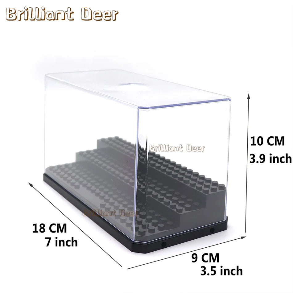 Stackable Acrylic Dispaly Box for Building Blocks Figures Stand MOC