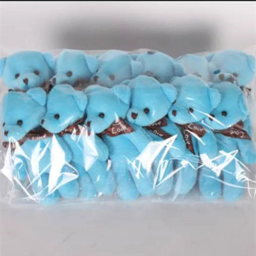 12Pcs/Lot Soft Stuffed Bear Plush Toys Mini Teddy Bear Dolls Toy Small