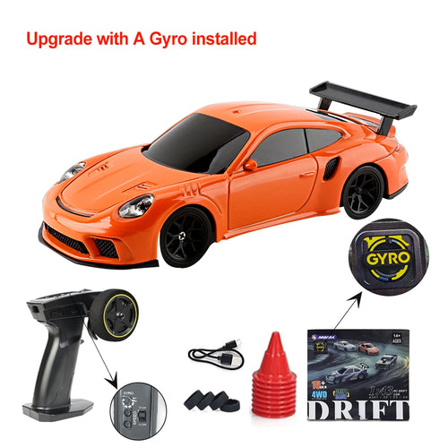 Upgraded Gyro 1/43 RC Drifting Car Racing RTR 4WD High Speed Radio