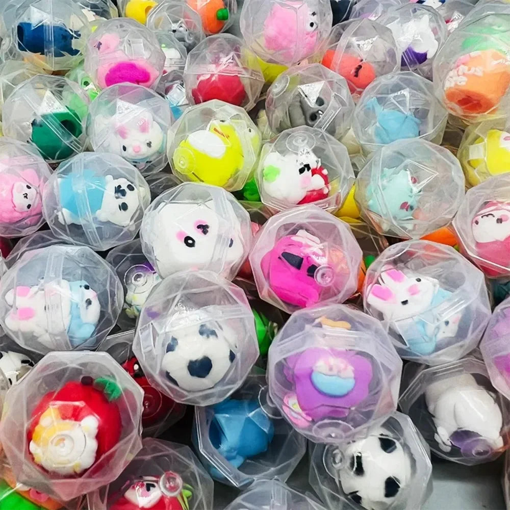 30/50 Pcs 32mm Transparent Eggshell Mixed Toy Kids Birthday Party