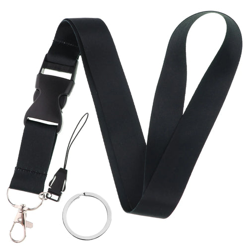 Fashion Mobile Phone Lanyard Pure Color Neck Strap Credencial Teacher