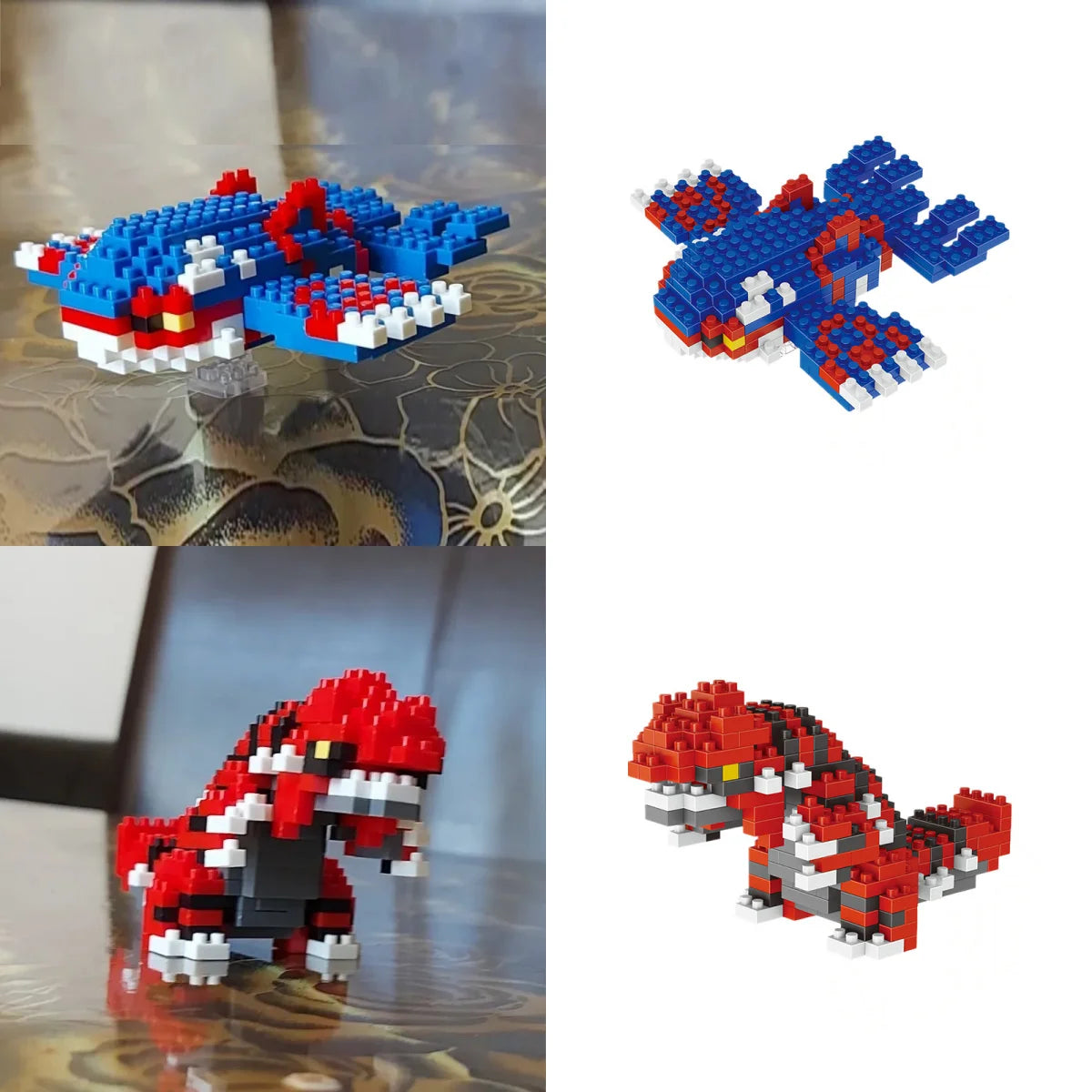 Pokemon Small Blocks Nanoblock Charizard Kyogre Groudon Rayquaza Model