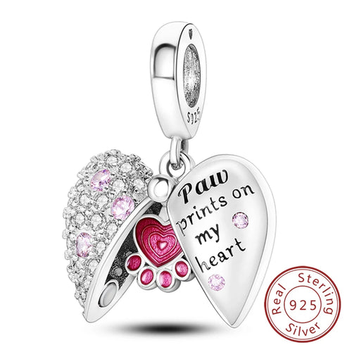 Hot Sale Charm Bead Pendant 925 Sterling Silver Firefly Love Heart