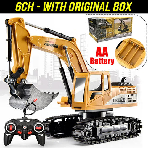 RC Excavator 2.4Ghz 6 Channel 1:24 RC Engineering Car Alloy And