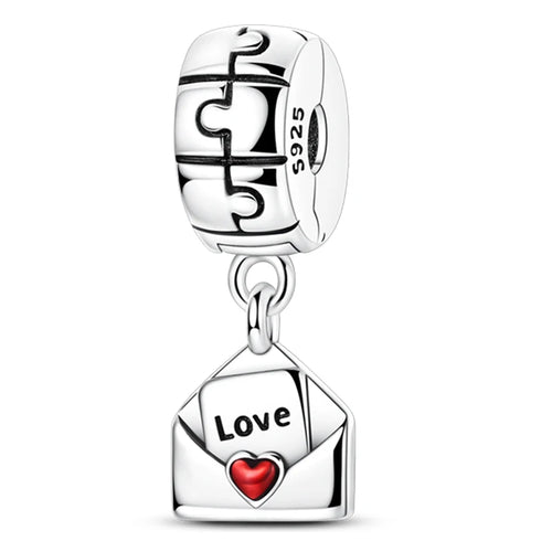 Original 925 Sterling Silver Clip Charm Inlaid Zircon Cat Butterfly