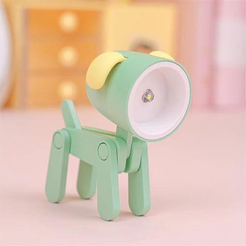LED Night Light Mini Folding Desk Lamp Cute Pet Lights Dog Deer