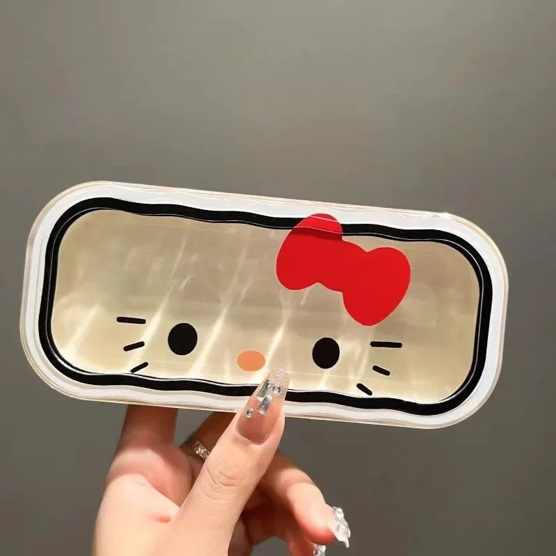 Sanrio Hello Kitty Glasses Storage Box Anime Kawaii Cute Cartoon Girly