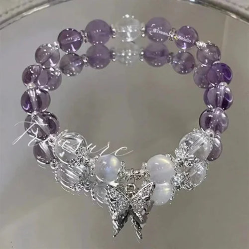 New Simple Beads Crystal Bracelet For Women Girls Korean ins Flower